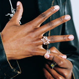 TWOJEYS IGNORANT EMPTY STAR RING SILVER