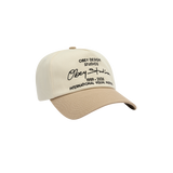 OBEY DESIGN STUDIOS 5 PANEL STRAPBACK PALE KHAKI MULTI
