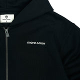 MORE AMOR FULL ZIP HOODIE BLK