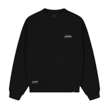 HOOD HOUSE SIGNATURE SCRIPT BLACK CREWNECK