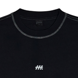 HOOD HOUSE ESSENTIAL EMBROIDERY BLACK T-SHIRT