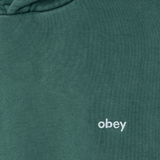 OBEY LOWERCASE PIGMENT HOOD PIGMENT PINE NEEDLE