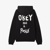 OBEY HAS A POSSE EXTRA HEAVY HOODIE BLK