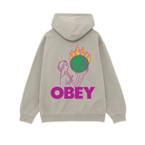 OBEY WORLD IN FLAMES PREMIUM PULLOVER MOONSTRUCK