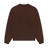 HOOD HOUSE SIGNATURE SCRIPT BROWN CREWNECK