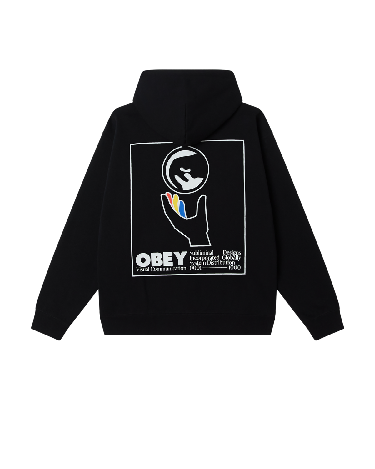 OBEY GLOBAL SYSTEMS HOOD BLACK