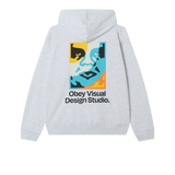 OBEY VISUAL DESIGN STUDIO HOOD HEATHER GREY