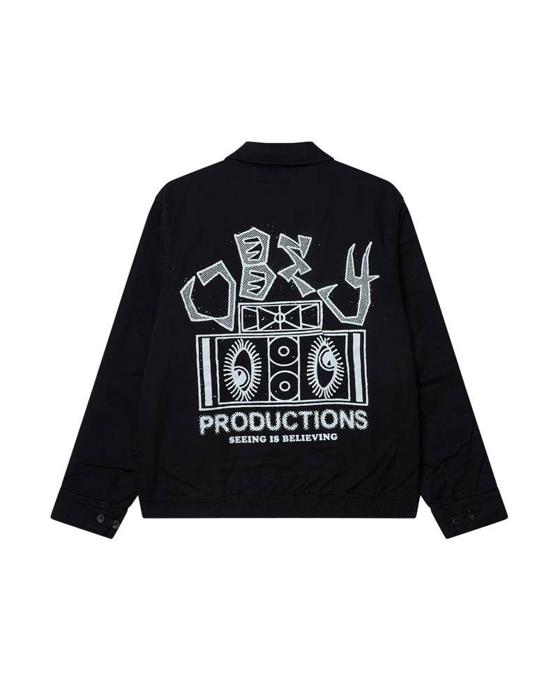 OBEY MILTON JACKET BLK
