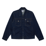 OBEY BASE TRUCKER JACKET RINSE INDIGO