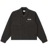 OBEY WALTER WORK JACKET BLACK FADED WASH