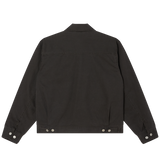 OBEY WALTER WORK JACKET BLACK FADED WASH