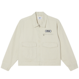 OBEY WALTER WORK JACKET SILVER BIRCH FADED WASH
