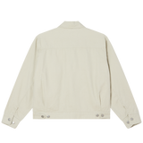 OBEY WALTER WORK JACKET SILVER BIRCH FADED WASH