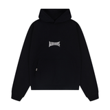 HOOD HOUSE DISTRESSED BLACK HOODIE