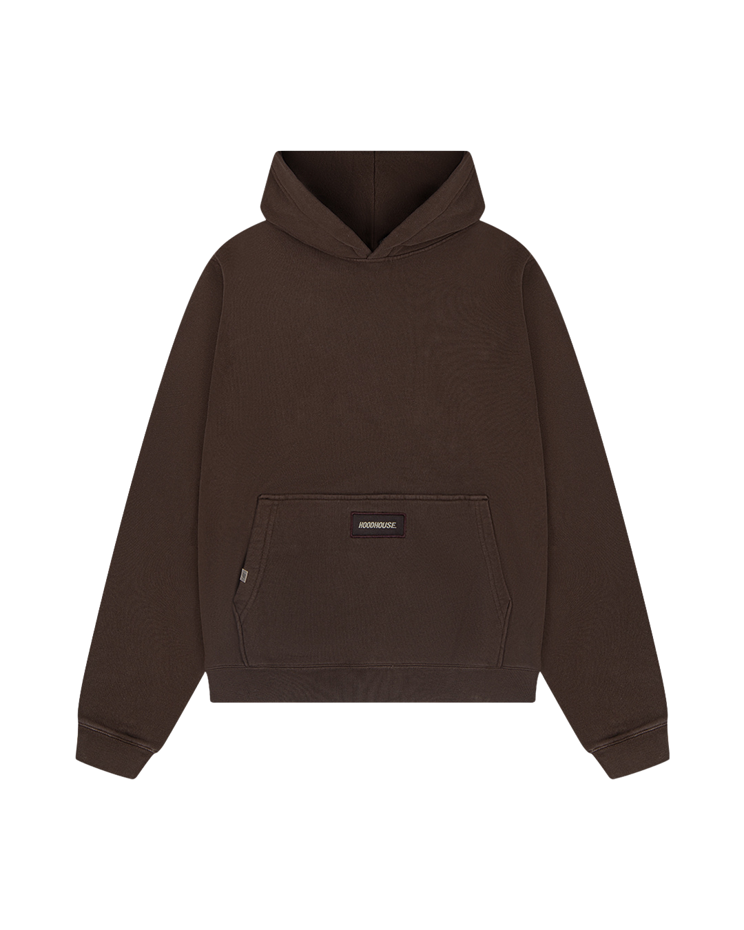 HOOD HOUSE CORE PATCH BROWN HOODIE