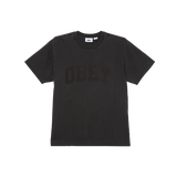 OBEY COLLEGIATE PIGMENT TEE PIGMENT STRETCH LIMO