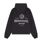 HOOD HOUSE DISTRESSED DARK GREY HOODIE