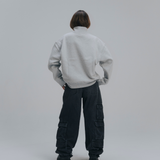 HOOD HOUSE LOWKEY HALF ZIP LIGHT GREY