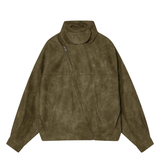 MOCHA "WINDY" PU LEATHER JACKET
