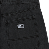 OBEY BIGWIG CARPENTER UTILITY DENIM BLACK ASH