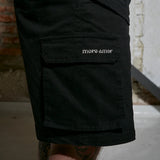 MORE AMOR CARGO SHORT BLK