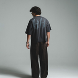 HOOD HOUSE RAW PIGMENT BLACK T-SHIRT