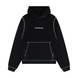 HOOD HOUSE DOUBLE HASH BLACK HOODIE