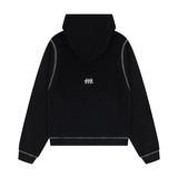 HOOD HOUSE DOUBLE HASH BLACK HOODIE