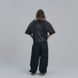 HOOD HOUSE TRIPLE STAR SS PIGMENT BLK