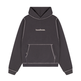 HOOD HOUSE DOUBLE HASH DARK GREY HOODIE