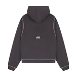 HOOD HOUSE DOUBLE HASH DARK GREY HOODIE
