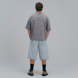 HOOD HOUSE TRIPLE STAR SS LIGHT GREY