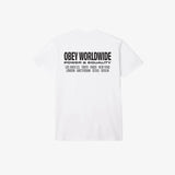 OBEY WORLDWIDE POWER & EQUALITY CLASSIC SS WHT
