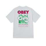 OBEY ART STUDIO FLOWERS CLASSIC SS WHT