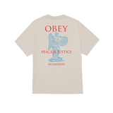 OBEY PEACE & JUSTICE STATUE CLASSIC SS SILVER GREY