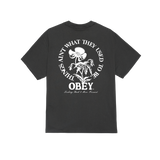 OBEY MOVE FORWARD SS VINTAGE BLACK