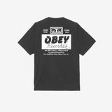 OBEY RECORDS BUY, SELL, TRADE HW SS VINTAGE BLK