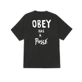 OBEY HAS A POSSE PIGMENT SS PIGMENT DUSTY BLACK