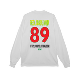 OBEY MEGA GLOBAL MANIA PIGMENT LS T-SHIRT PIGMENT VINTAGE WHITE