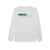 OBEY STUDIOS SPORT LONGSLEEVE PIGMENT VINTAGE WHITE