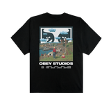 OBEY SKY FACE SS BLACK