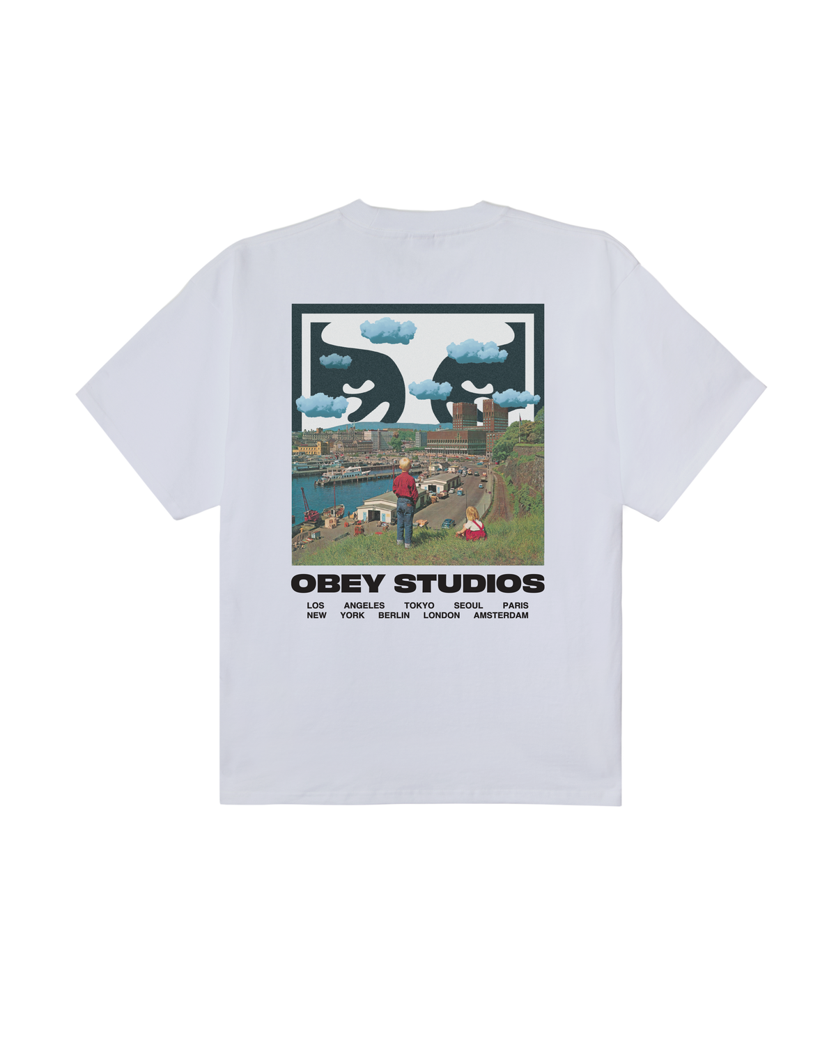 OBEY SKY FACE SS WHITE