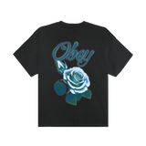 OBEY AIRBRUSHED ROSE SS VINTAGE BLACK