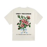 OBEY TO NEW FRIENDS AND OLD SS VINTAGE WHITE
