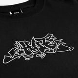 HUF OUTLINES S/S TEE BLK