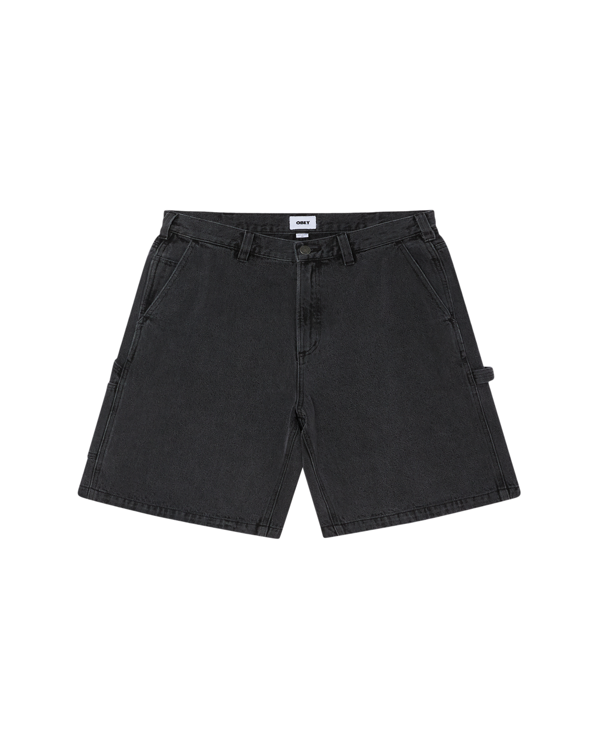 OBEY BIGWIG CARPENTER DENIM SHORT BLACK ASH