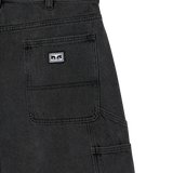 OBEY BIGWIG CARPENTER DENIM SHORT BLACK ASH