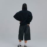 HOOD HOUSE ESSENTIAL HALF ZIP BLK
