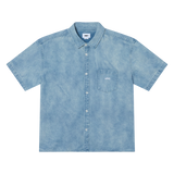 OBEY OWENS DENIM SHIRT BLEACHED INDIGO