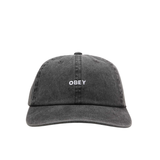 OBEY PIGMENT BOLD 6 PANEL STRAPBACK PIGMENT BLACK